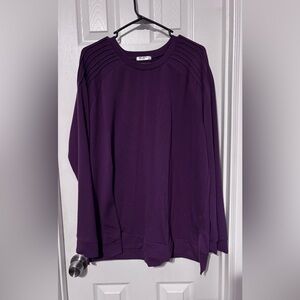 Zeagoo Men's Deep Purple Crewneck Sweater